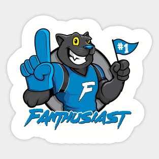 Fanthusiast Mascot Logo Sticker